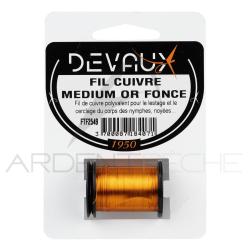 Fil de cuivre DEVAUX m&eacute;dium Or fonc&eacute;
