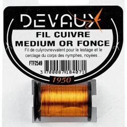Fil de cuivre DEVAUX m&eacute;dium Or fonc&eacute;