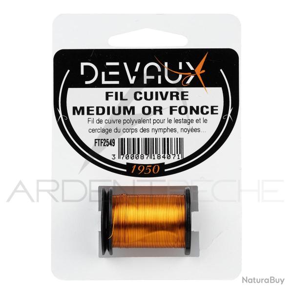 Fil de cuivre DEVAUX m�dium Or fonc�