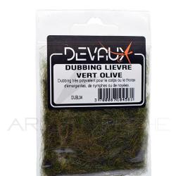 Dubbing DEVAUX li&egrave;vre Vert olive