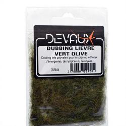 Dubbing DEVAUX li&egrave;vre Vert olive