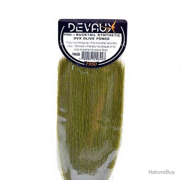 Pro bucktail synth�tique DEVAUX Olive fonc�