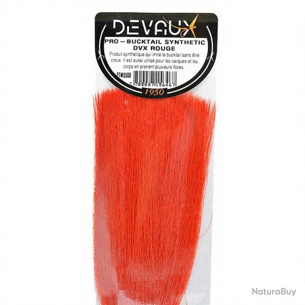 Pro bucktail synth�tique DEVAUX rouge