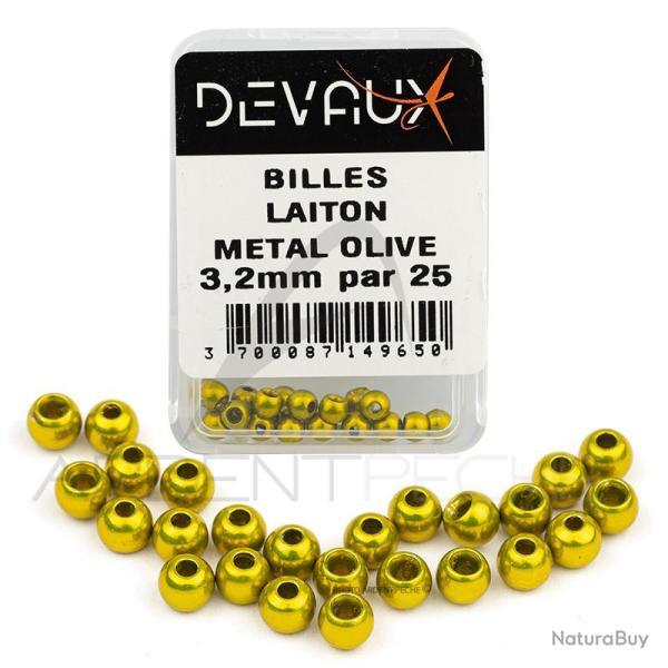 Bille Laiton DEVAUX m�tal olive 1,5 mm