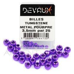 Bille Tungst&egrave;ne DEVAUX m&eacute;tal pourpre 4,6 mm