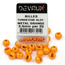 Bille Tungst&egrave;ne SLOT DEVAUX m&eacute;tal orange 4,6 mm