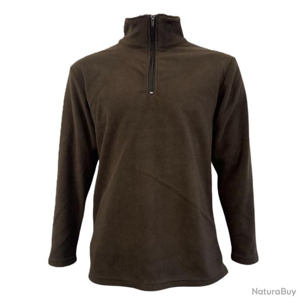 CHEMISE F1 MICRO POLAIRE MARRON - M - 