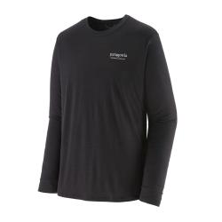 Tee shirt PATAGONIA Men's Long-Sleeved Capilene Cool Merino Blend Bundle Black XS