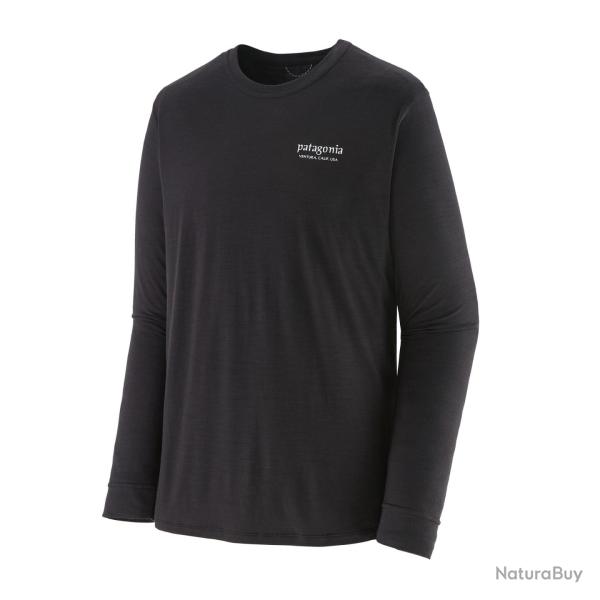 Tee shirt PATAGONIA Men's Long-Sleeved Capilene Cool Merino Blend Bundle Black XS