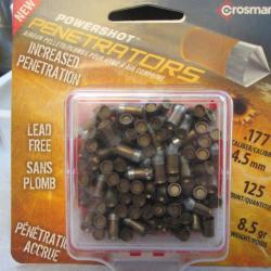 boite complete de 125 plombs penetrators 2 en 4.5mm crosman haute perforation