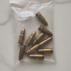 Lot de 10 cartouches factices 7.65 x 21 Parabelum