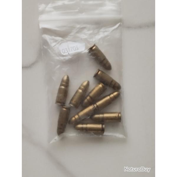 Lot de 10 cartouches factices 7.65 x 21 Parabelum