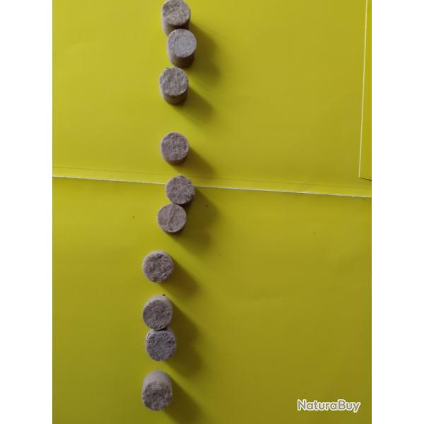 10 bourres feutre calibre 16