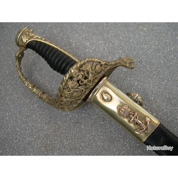 Sabre d'Officier de Marine Second Empire, Mod�le du 29/01/1853