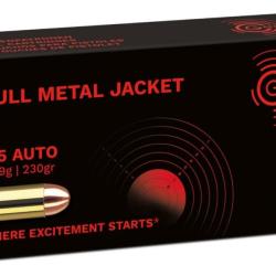 Vente Flash ! 500 Munitions Geco 45ACP 230Grs