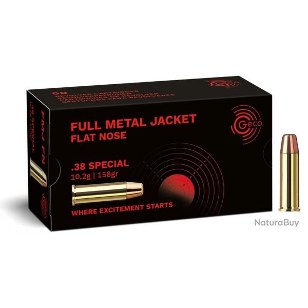Vente Flash ! 500 Munitions Geco 38SP 158Grs
