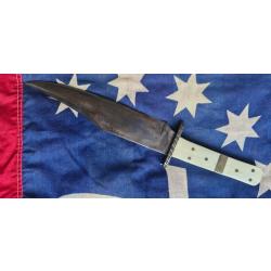 OLD US BOWIE KNIFE  ANCIEN COUTEAU BOWIE FORT ALAMO