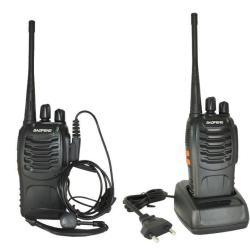 Lot 2 Talkie Walkie Rechargeable Longue Port&eacute; 5KM - Batterie 1500 MAh Li-ion - LIVRAISON GRATUITE