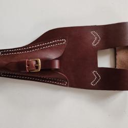 PORTE -FOUREAU EN CUIR POUR BA&Iuml;ONNETTE LEBEL