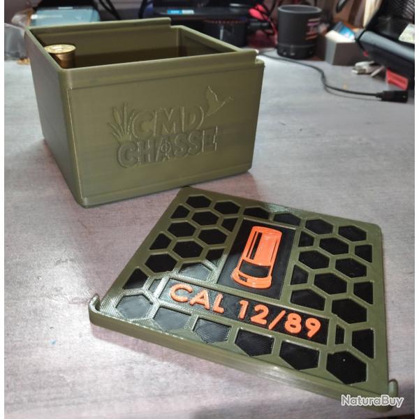 Boite de rangement cartouche 12/89 mod�le 25 cartouches