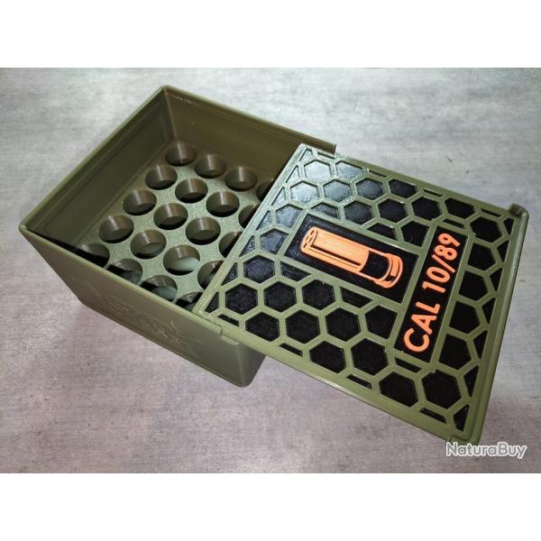 Boite de rangement cartouche 10/89 mod�le 25 cartouches