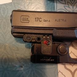 Laser vert veridian c5l .le glock sur les photos n est pas a vendre juste pour illustrer le montage