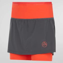 Jupe Swift Ultra 5" W XS, Carbone/Tomate cerise