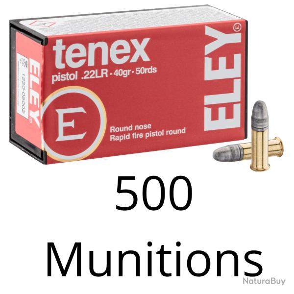 500 Munitions Eley Cal.22LR Tenex Pistol