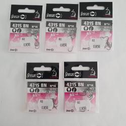 Lot 5 paquets de 10 Hame&ccedil;ons n&deg;14 sans ardillon SENSAS