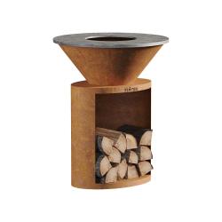 Brasero Ellipse 80 Corten - Acier au carbone