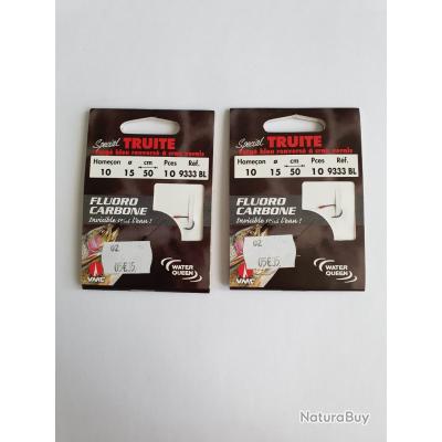Bas De Ligne Fluorocarbon Leader Jaws Super Strong 50cm 2pcs Mikado - Pêche - Silure Access
