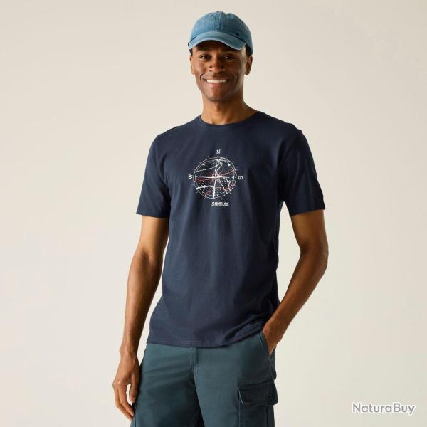 Tee shirt Manches Courtes Homme Regatta Cline IX Bleu