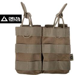 Porte chargeur double M4/FAMAS MOLLE airsoft TAN
