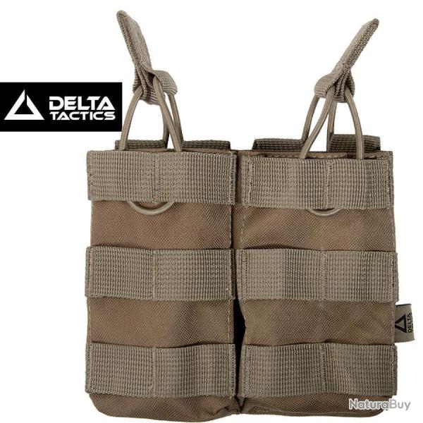 Porte chargeur double M4/FAMAS MOLLE airsoft TAN