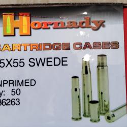 ETUIS HORNADY CAL 6.5 X 55 SWEDE LOT DE 50  URGENT A SAISIR( baisse de prix)