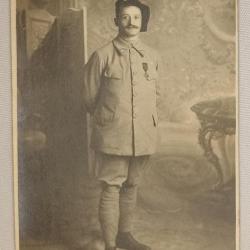 Carte photo soldat 30&egrave;me Chasseur guerre 14/18 WW1