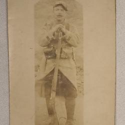 Carte photo soldat Infanterie de ligne bleu horizon guerre 14/18 WW1