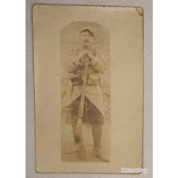 Carte photo soldat Infanterie de ligne bleu horizon guerre 14/18 WW1