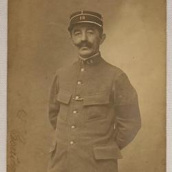 Carte photo soldat 18&egrave;me R&eacute;serve Territorial 14/18 WW1
