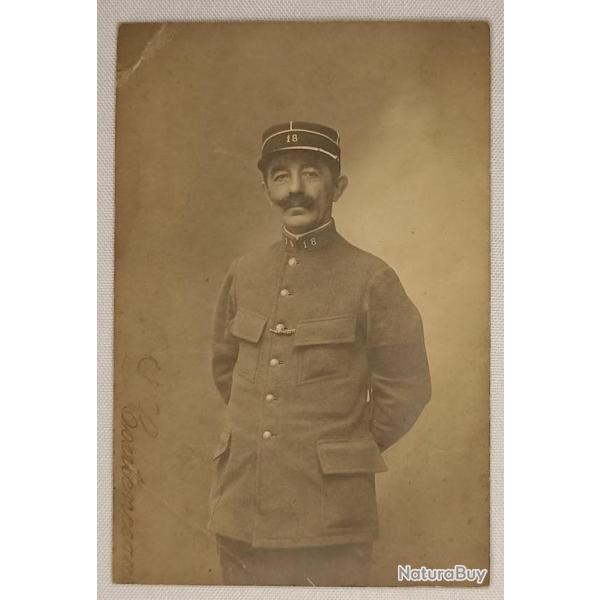 Carte photo soldat 18�me R�serve Territorial 14/18 WW1