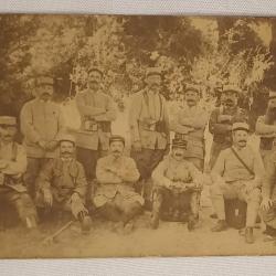 Carte photo soldats officiers 330&egrave;me d'Infanterie guerre 14/18 WW1