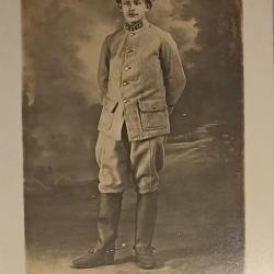 Carte photo soldat 20&egrave;me d'Artillerie guerre 14/18 WW1