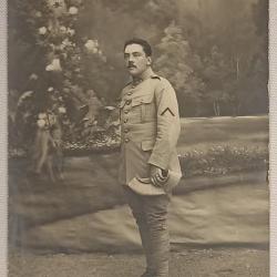 Carte photo soldat 20&egrave;me d'Infanterie guerre 14/18 WW1