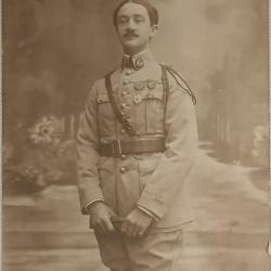 Carte photo Officier M&eacute;decin bleu horizon guerre 14/18 WW1