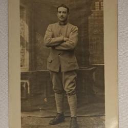 Carte photo soldat 37&egrave;me d'Artillerie guerre 14/18 WW1