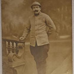 Carte photo soldat 2&egrave;me d'Artillerie guerre 14/18 WW1
