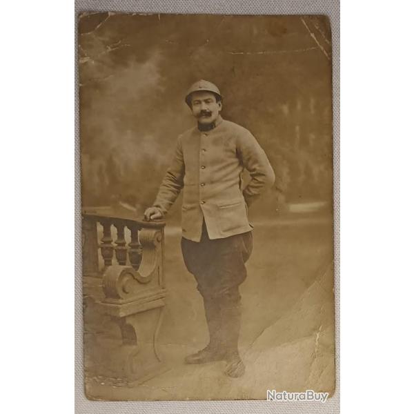 Carte photo soldat 2�me d'Artillerie guerre 14/18 WW1
