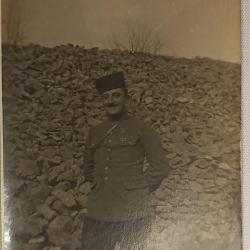 Carte photo soldat Zouave guerre 14/18 WW1