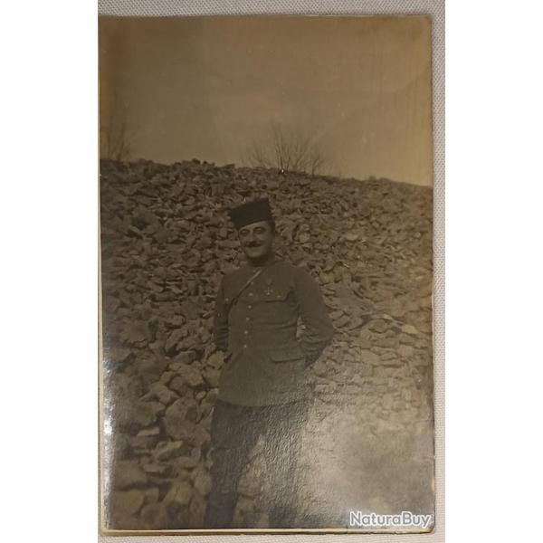 Carte photo soldat Zouave guerre 14/18 WW1
