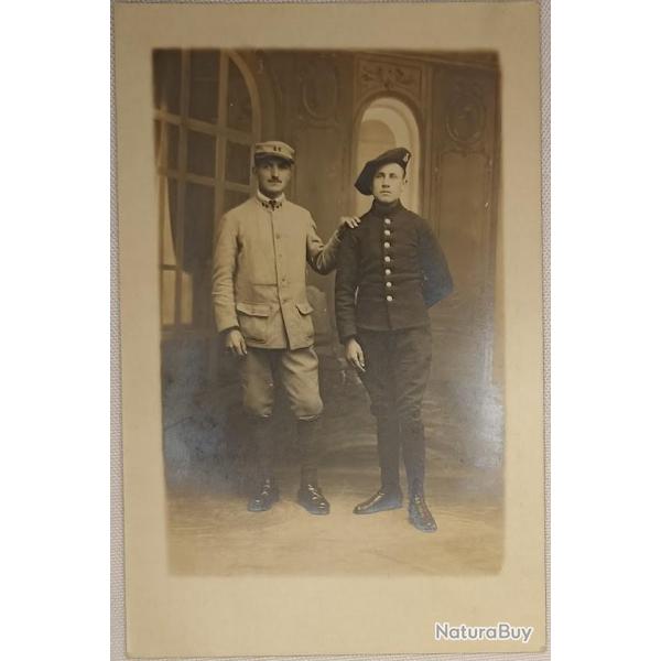 Carte photo soldat du 46�me d'Infanterie et 20�me Chasseur 14/18 WW1